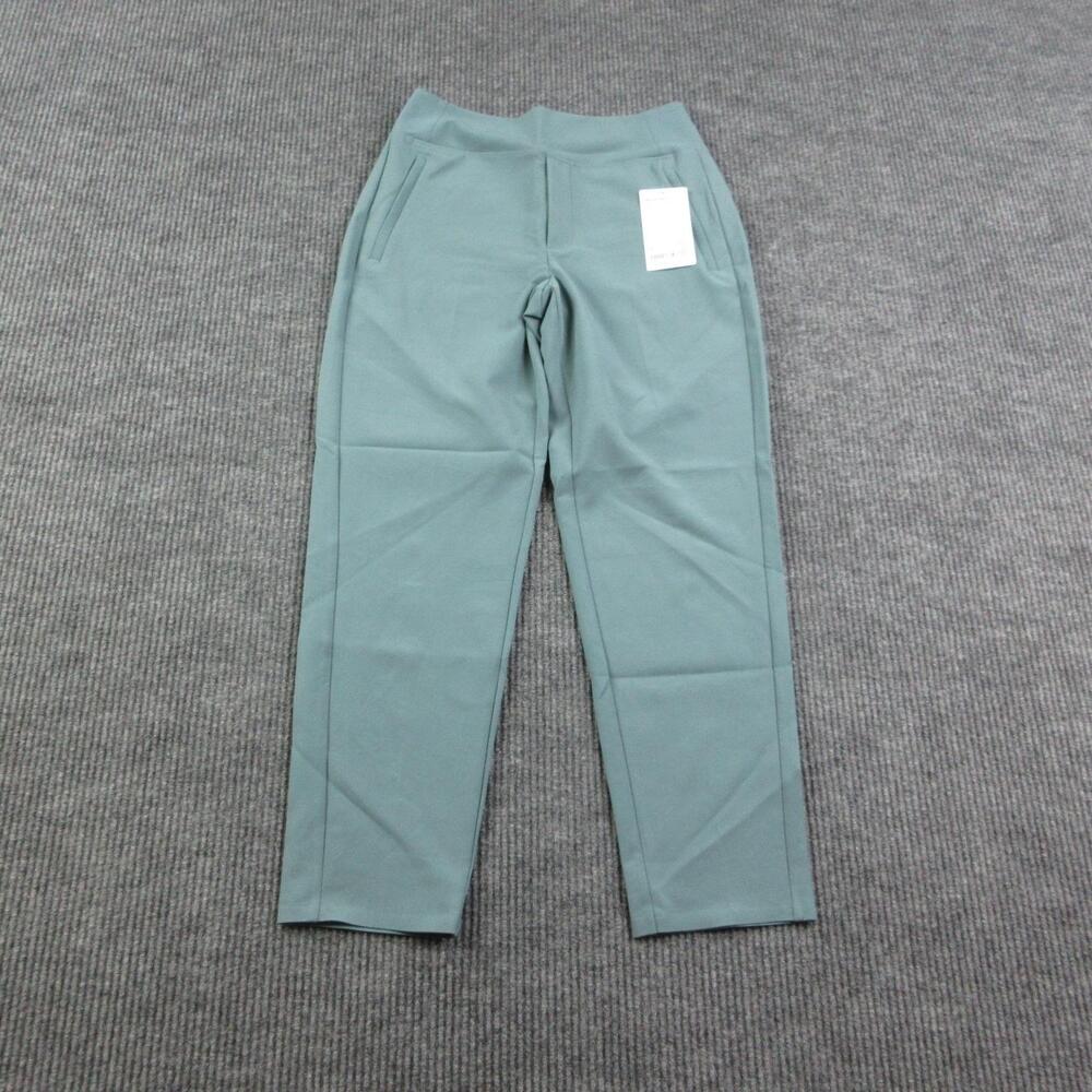 Athleta Pants Womens 4 Green Endless Pant Slim Tapered Pleated 28x27.5* NWT